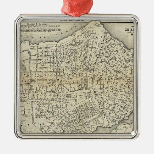 Havana, Cuba Metal Tree Decoration (Front)