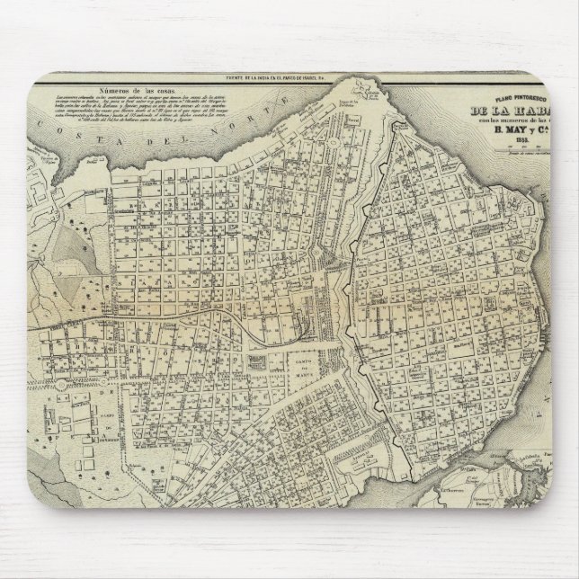Havana, Cuba Mouse Mat (Front)