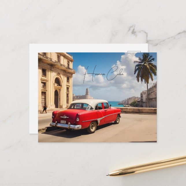 Havana Cuba Postcard (Front/Back In Situ)