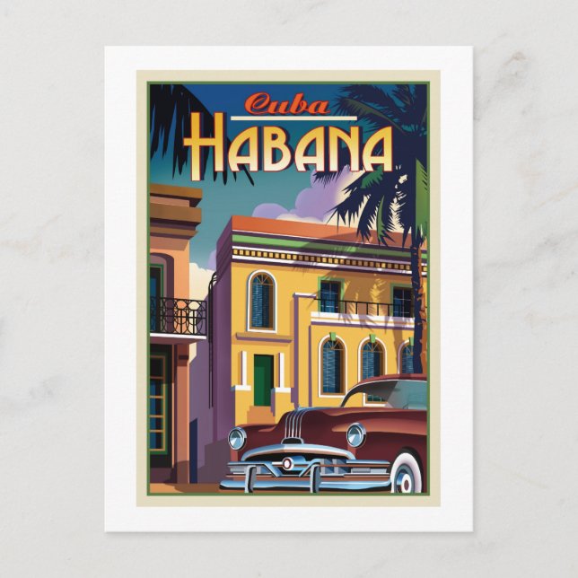 Havana Cuba Postcard (Front)