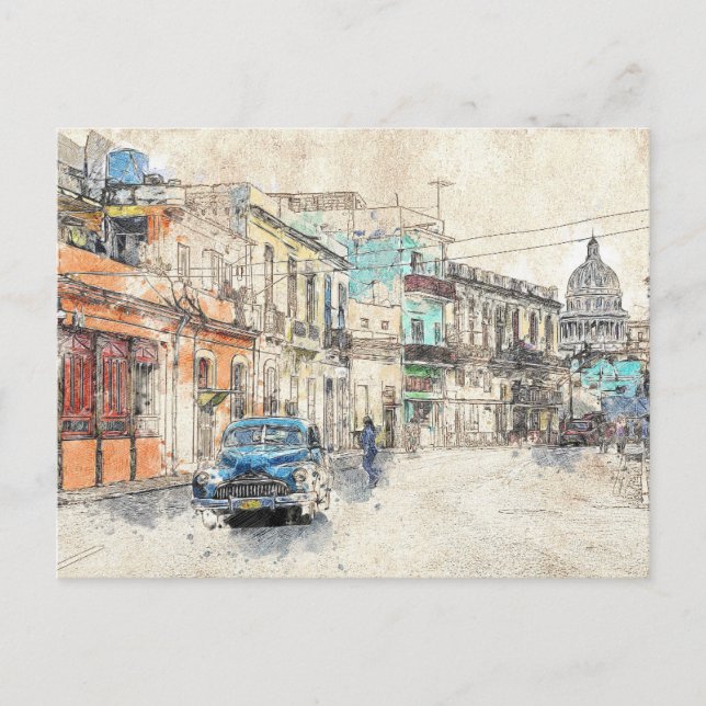 Havana, Cuba Postcard (Front)