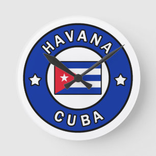 Havana Cuba Round Clock