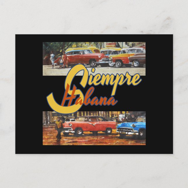 Havana Cuba - Siempre Habana Postcard (Front)