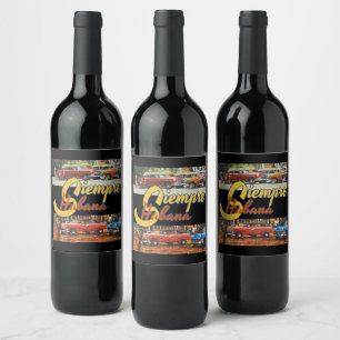 Havana Cuba - Siempre Habana Wine Label