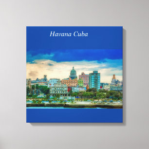Havana Cuba Sky Line Canvas Print