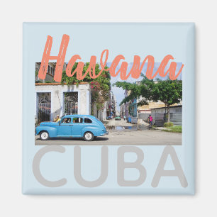 Havana Cuba Taxi in street Magnet