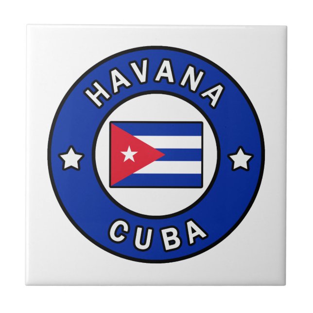 Havana Cuba Tile (Front)