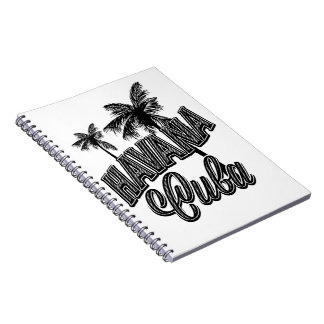 Havana Cuba vintage typeface art. Notebook