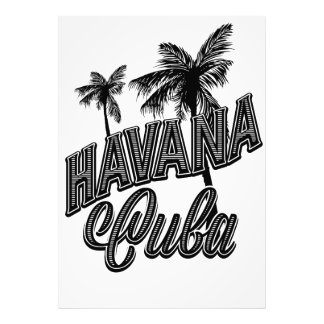Havana Cuba vintage typeface art. Photo Print