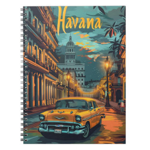 Havana Dreams: Cruise in a Vintage Car Notebook