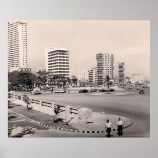 Havana Modern 1950's Malecon Collection Photo Poster