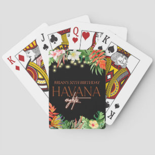Havana Nights, Havana Nights Party, Tropical  Playing Cards