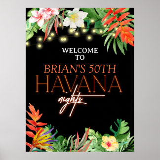 Havana Nights, Havana Nights Party, Tropical  Poster