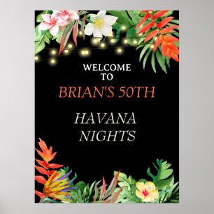 Havana Nights, Havana Nights Party, Tropical  Poster