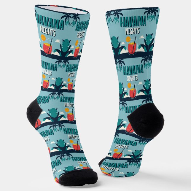"Havana Nights" Socks (Angled)