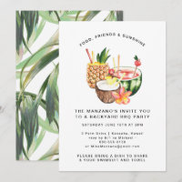 Havana Nights | Summer Backyard Party Invitation