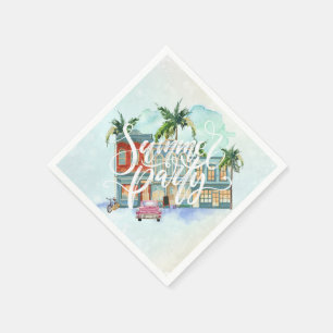 Havana Nights   Summer Party Napkin