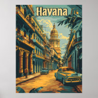 Havana Nostalgia: Vintage Cars in the Old Town