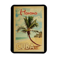 Havana Palm Tree Vintage Travel