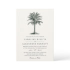 Havana Palm Wedding Invitation
