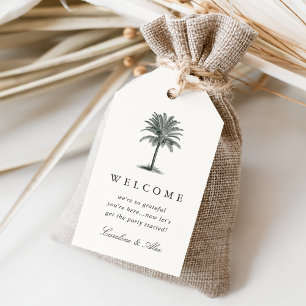 Havana Palm Wedding Welcome Gift Tags