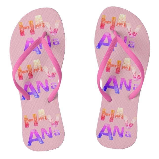 Havana Rose Flip Flops (Footbed)