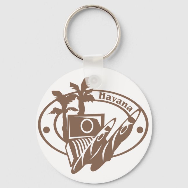 Havana Stamp Key Ring (Front)