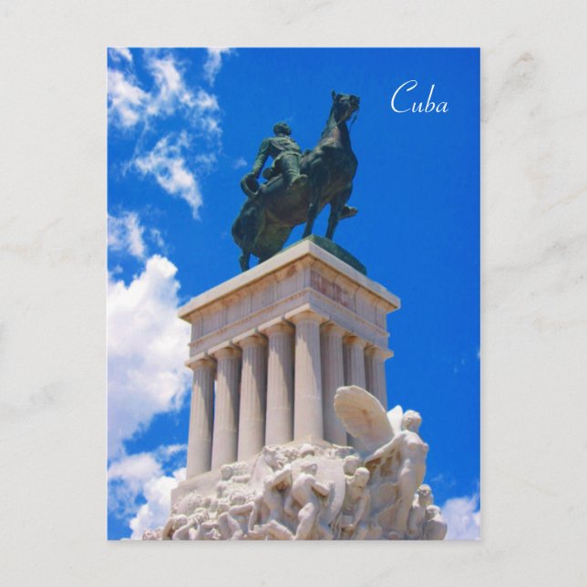 havana statue postcard (Front)