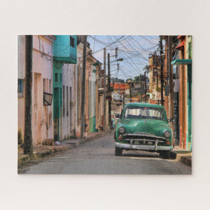 Havana Street Oldtimer Car Cuba Travel Photography Jigsaw Puzzle