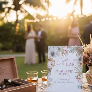 Havana Tropical Cuban Cigar Bar Pedestal Sign
