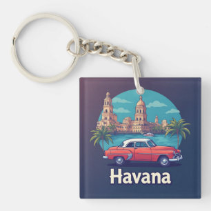 Havana Vintage Retro Travel Key Ring