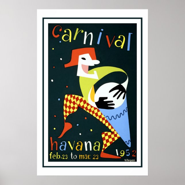Havana Vintage Travel Poster (Front)