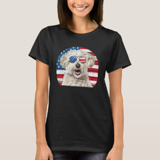 Havanese 4th Of July For Men Kids Havanese Dog T-Shirt