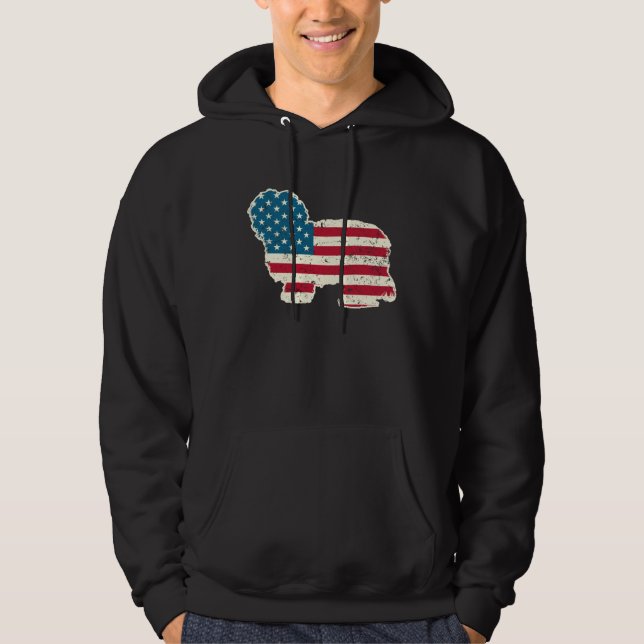 Havanese 4th of July Men Women USA American Flag D Hoodie (Front)