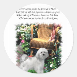 Havanese Art Gifts Classic Round Sticker