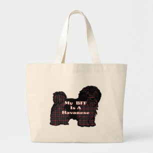 HAVANESE BFF Gifts Large Tote Bag