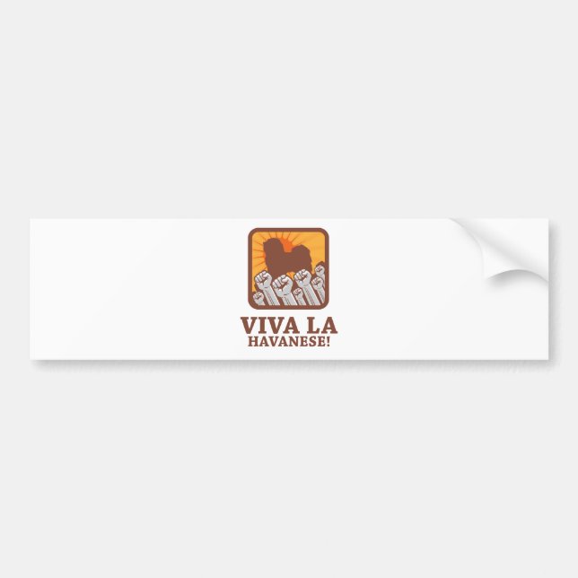 Havanese Bumper Sticker (Front)