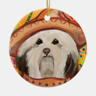 HAVANESE     CERAMIC TREE DECORATION