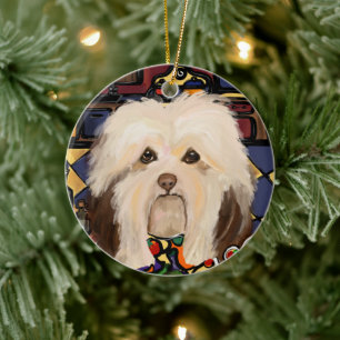 HAVANESE       CERAMIC TREE DECORATION