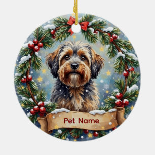 Havanese Christmas Ceramic Tree Decoration