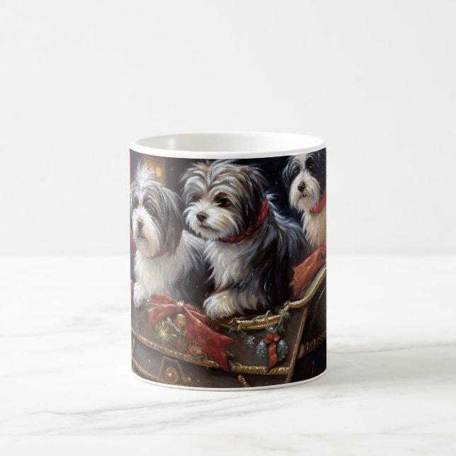 Havanese Christmas Festive Season  Coffee Mug (Center)