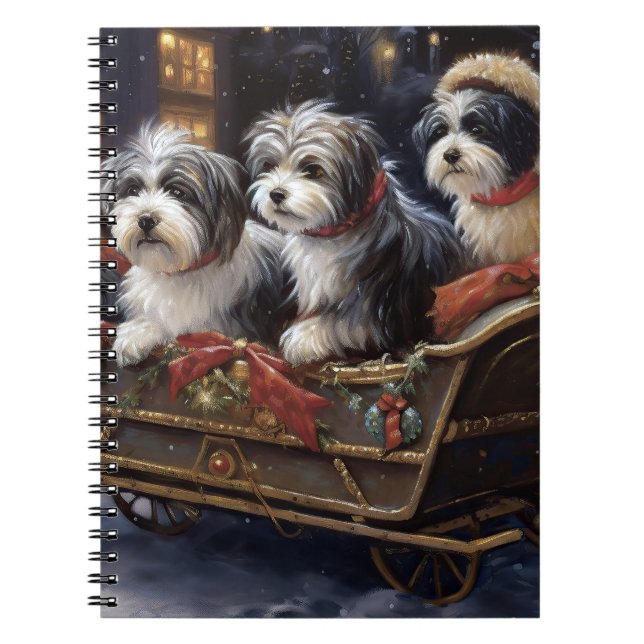 Havanese Christmas Festive Season  Notebook (Front)