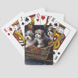 Havanese Christmas Festive Season Playing Cards