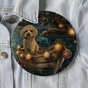 Havanese Christmas Festive Voyage 6 Cm Round Badge