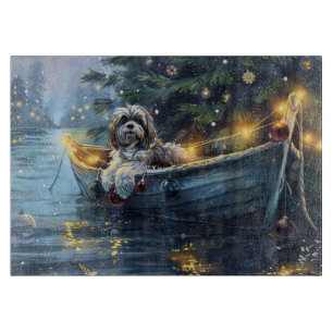 Havanese Christmas Festive Voyage Cutting Board