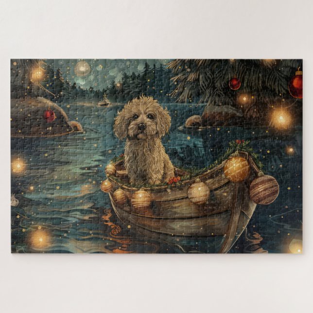 Havanese Christmas Festive Voyage Jigsaw Puzzle (Horizontal)