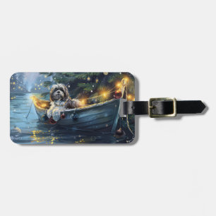 Havanese Christmas Festive Voyage Luggage Tag