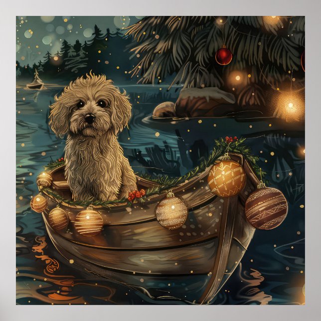 Havanese Christmas Festive Voyage Poster (Front)