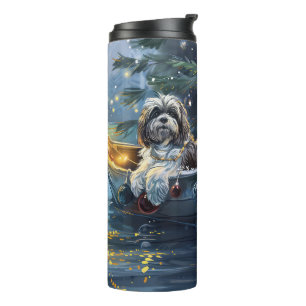 Havanese Christmas Festive Voyage Thermal Tumbler