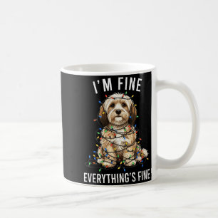 Havanese Christmas I'm Fine Everything Is Fine  Coffee Mug